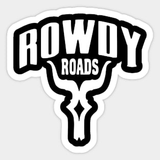 Rowdy roads bull Sticker